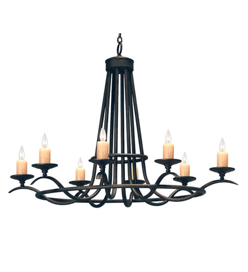 Meyda Tiffany 116543 Eight Light Chandelier, Cajun Spice