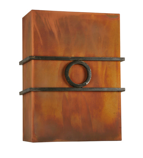 Meyda Tiffany 116757 LED Wall Sconce, Acid Burnt Copper & Costello Black