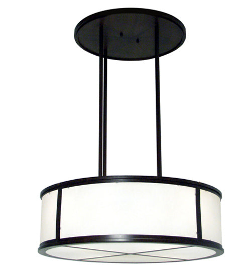 Meyda Tiffany 116808 Four Light Pendant, Rustic Iron