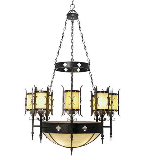 Meyda Tiffany 117035 12 Light Chandelier, Cajun Spice