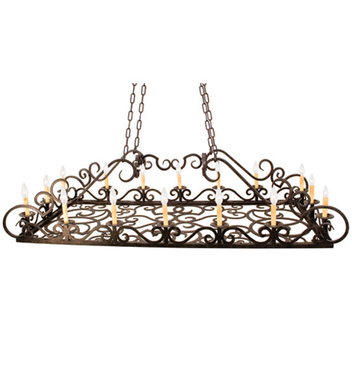 Meyda Tiffany 116990 16 Light Pendant, Chestnut