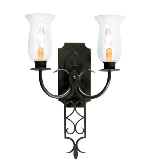 Meyda Tiffany 117196 Two Light Wall Sconce, French Bronze