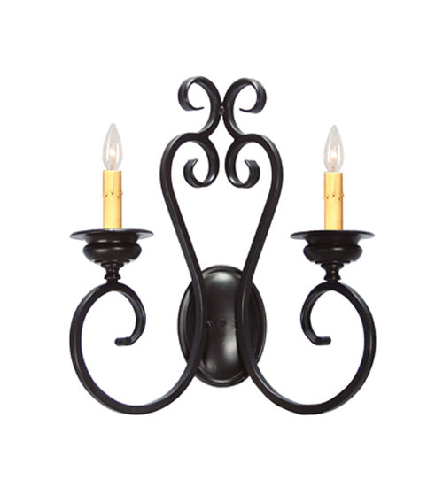 Meyda Tiffany 117530 One Light Wall Sconce, Blackwash
