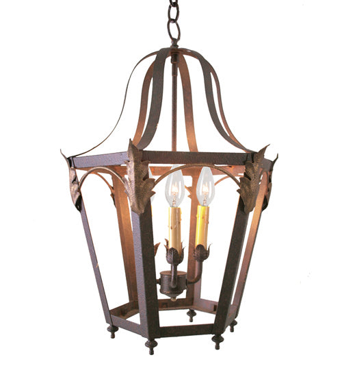 Meyda Tiffany 117760 Four Light Pendant, Rusty Nail