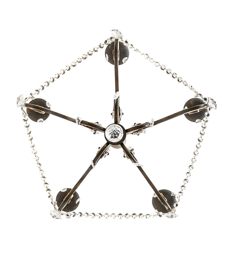 Meyda Tiffany 118041 Five Light Chandelier, French Bronze
