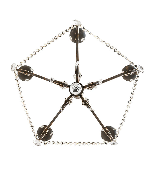Meyda Tiffany 118041 Five Light Chandelier, French Bronze