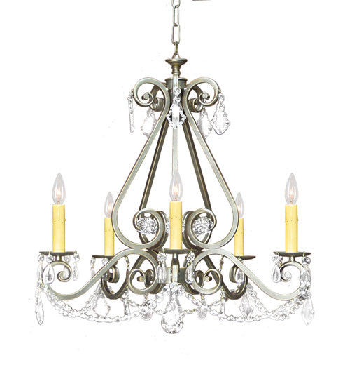 Meyda Tiffany 118041 Five Light Chandelier, French Bronze