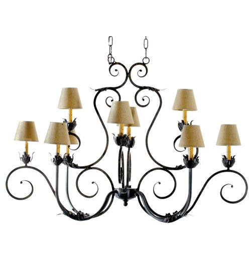 Meyda Tiffany 118049 Ten Light Chandelier, Cajun Spice