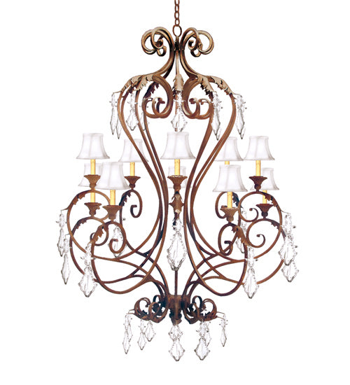 Meyda Tiffany 118198 Ten Light Chandelier, Pate