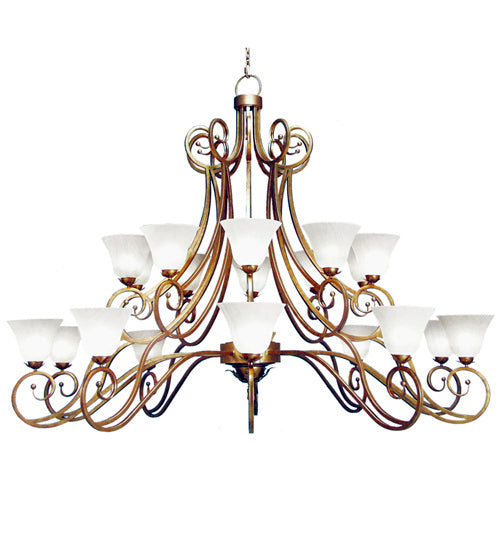 Meyda Tiffany 118269 20 Light Chandelier, Autumn Leaf