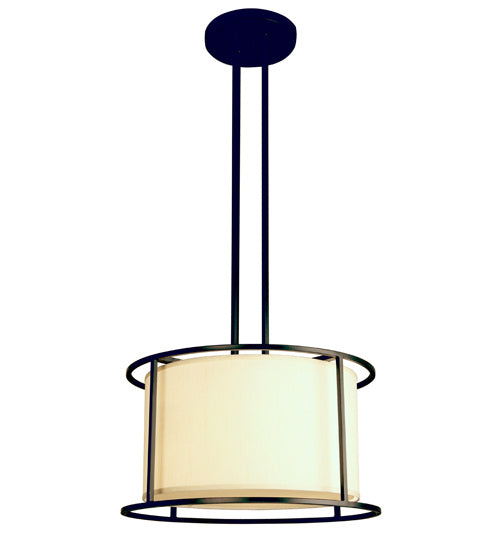 Meyda Tiffany 118281 Four Light Pendant, Blackwash