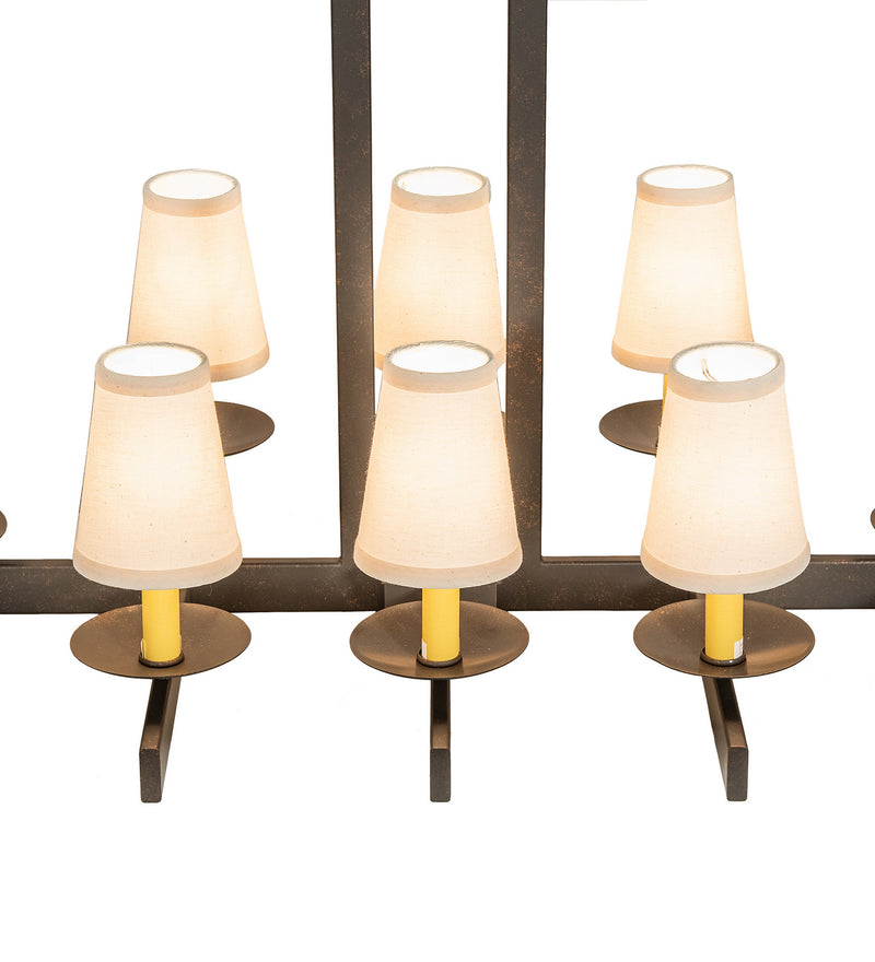 Meyda Tiffany 118284 Eight Light Chandelier, Gilded Tobacco