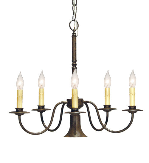 Meyda Tiffany 118848 Six Light Chandelier, Chestnut