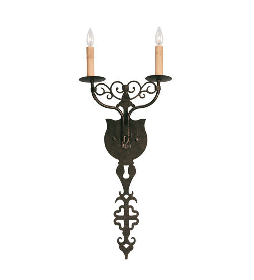 Meyda Tiffany 119049 Two Light Wall Sconce, Pompeii Gold