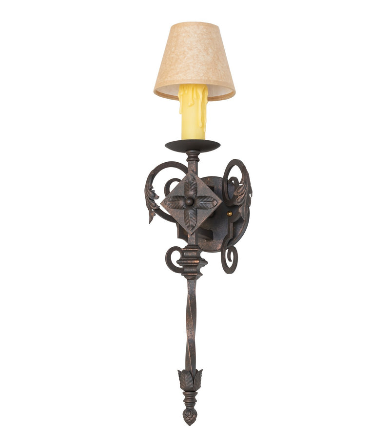Meyda Tiffany 119744 7"Wall Sconce, Gilded Tobacco