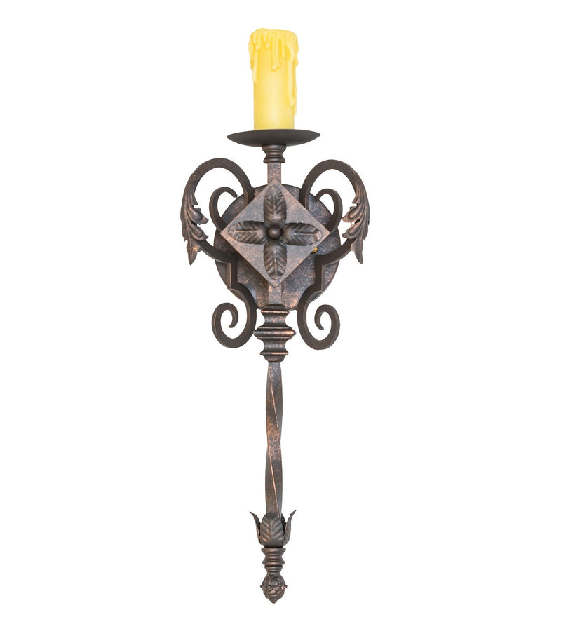 Meyda Tiffany 119744 7"Wall Sconce, Gilded Tobacco