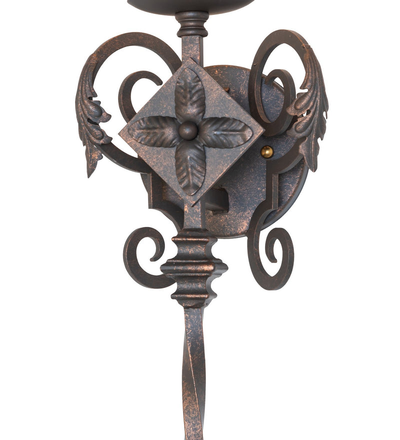 Meyda Tiffany 119744 7"Wall Sconce, Gilded Tobacco
