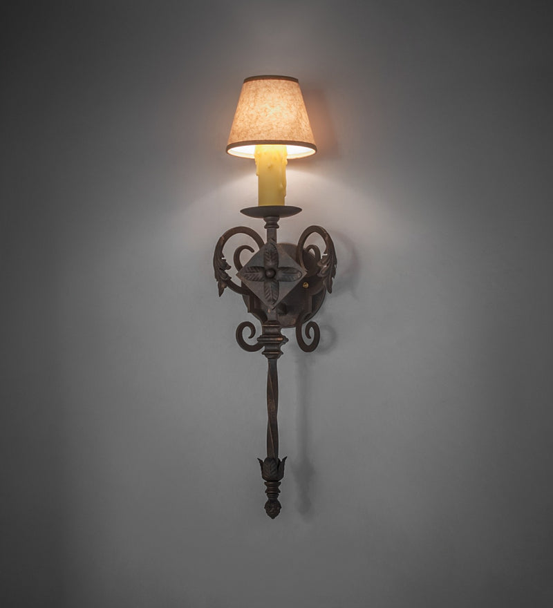 Meyda Tiffany 119744 7"Wall Sconce, Gilded Tobacco