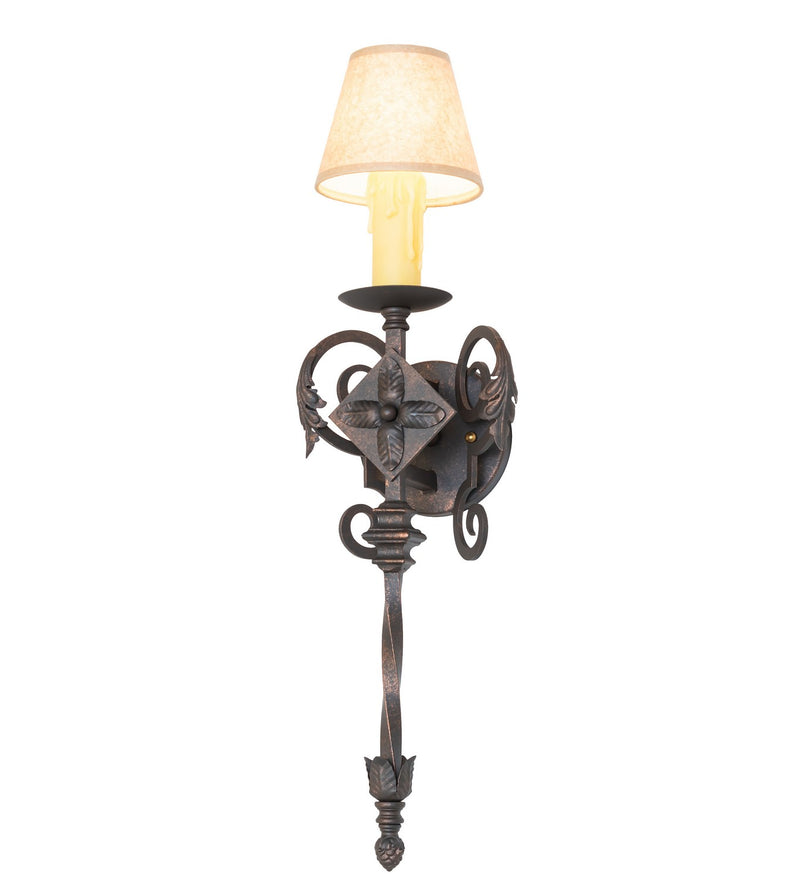 Meyda Tiffany 119744 7"Wall Sconce, Gilded Tobacco