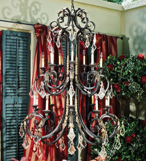 Meyda Tiffany 119765 20 Light Chandelier, French Bronze