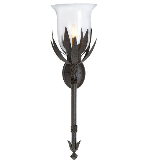 Meyda Tiffany 119803 One Light Wall Sconce, Chestnut