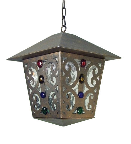 Meyda Tiffany 119833 One Light Pendant, Gilded Tobacco