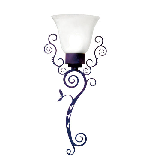 Meyda Tiffany 120123 One Light Wall Sconce, Custom Purple