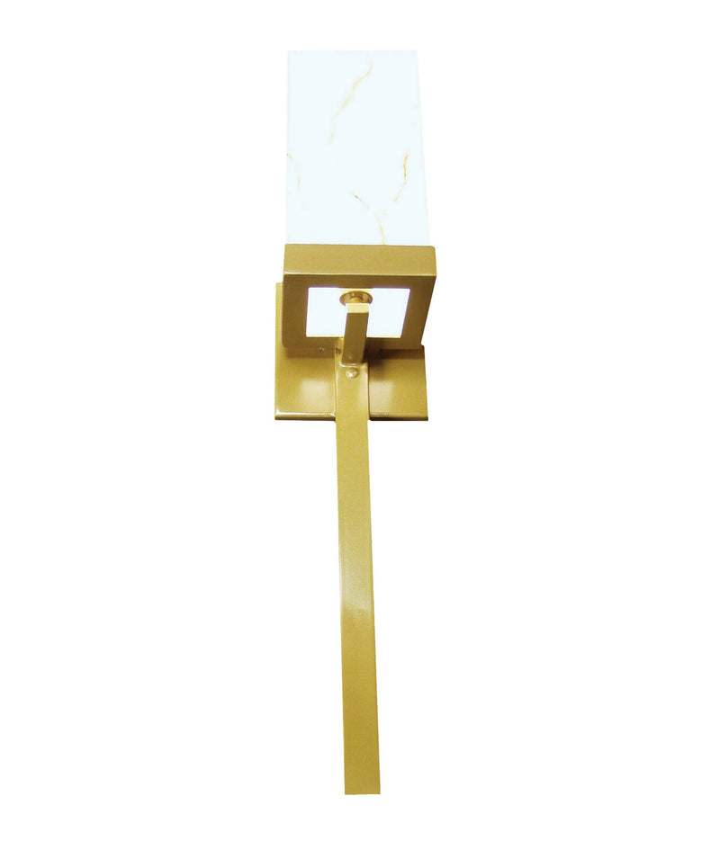 Meyda Tiffany 120143 One Light Wall Sconce, Gold Metallic High Gloss