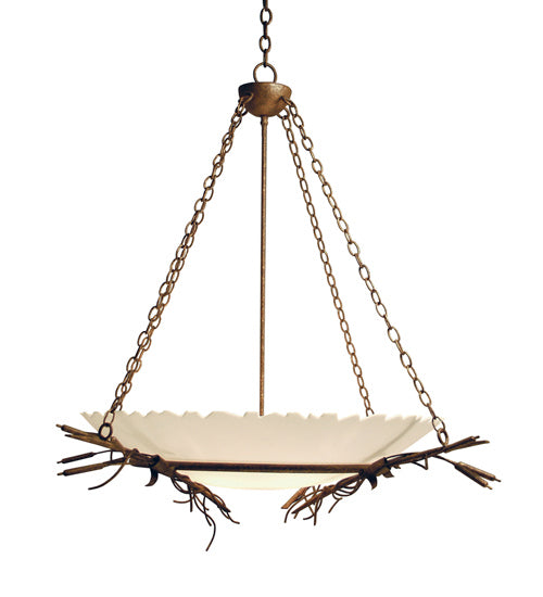 Meyda Tiffany 120157 Six Light Pendant, Pompeii Gold