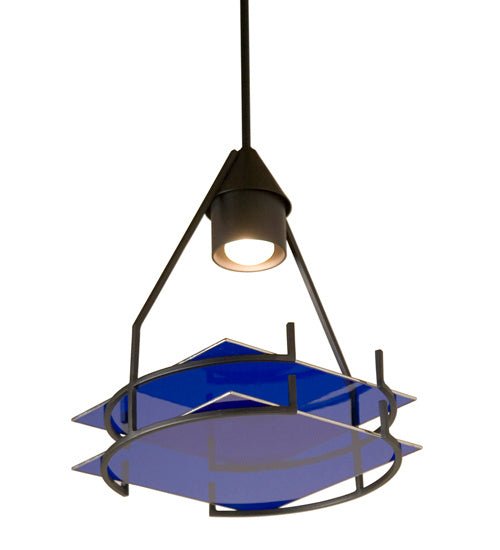 Meyda Tiffany 120173 One Light Pendant, Blackwash