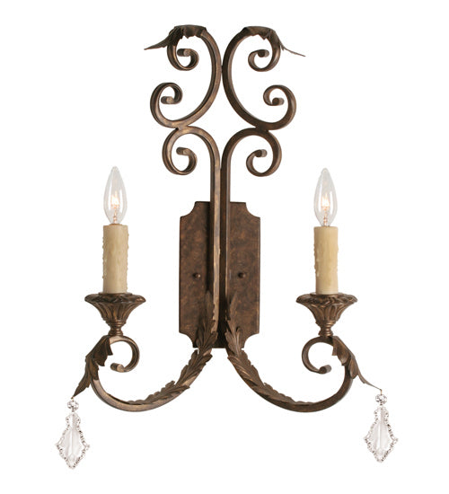 Meyda Tiffany 120211 Two Light Wall Sconce, Cajun Spice