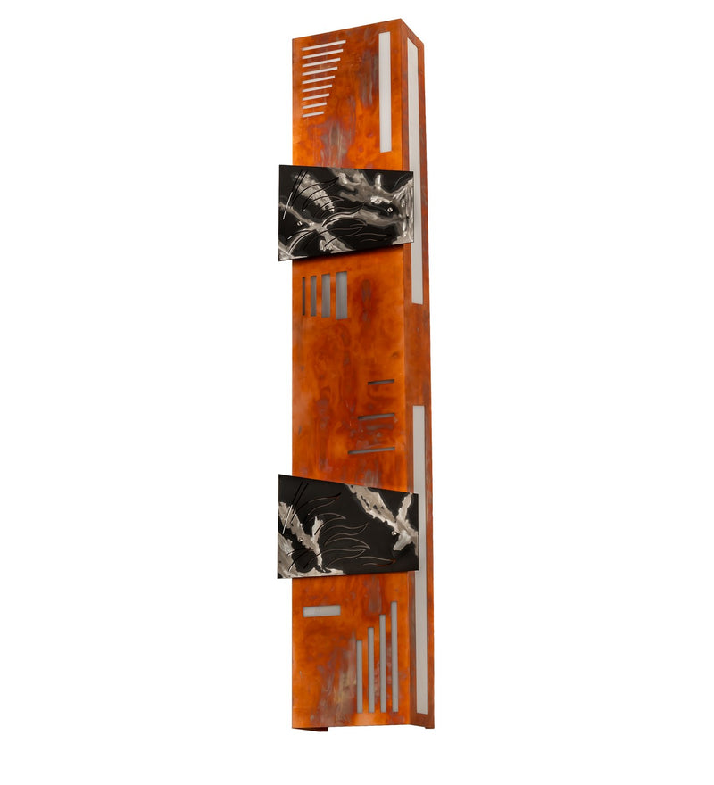 Meyda Tiffany 120215 Two Light Wall Sconce, Burnt Copper