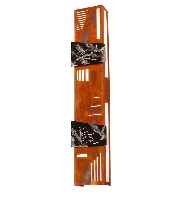 Meyda Tiffany 120215 Two Light Wall Sconce, Burnt Copper