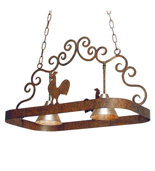 Meyda Tiffany 120246 Two Light Pot Rack, Pompeii Gold