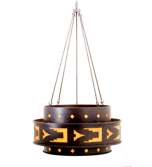 Meyda Tiffany 120276 Eight Light Pendant, Rusty Nail