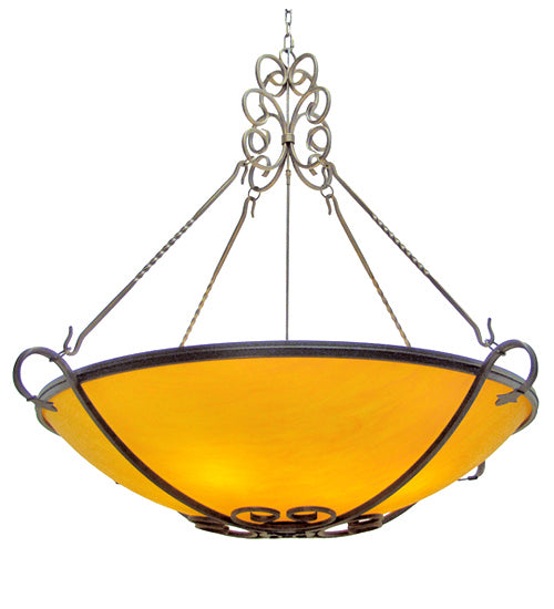 Meyda Tiffany 120278 Eight Light Pendant, Gilded Tobacco