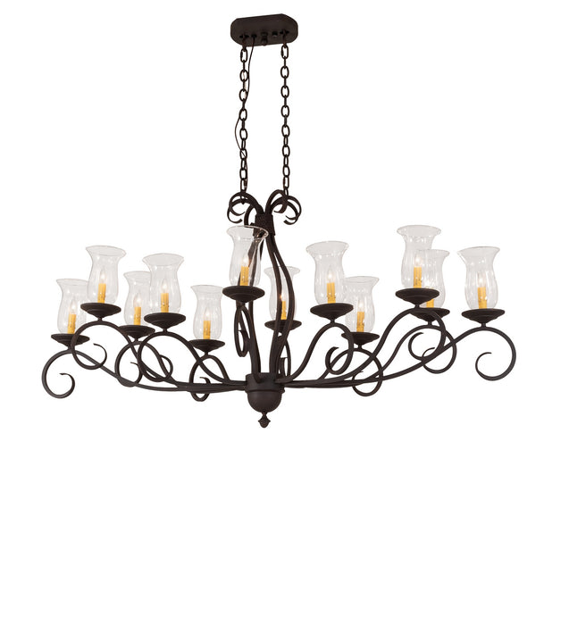Meyda Tiffany 120295 12 Light Chandelier, Cajun Spice