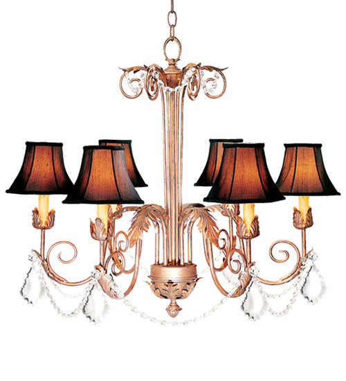 Meyda Tiffany 120321 Six Light Chandelier, Cortez Gold