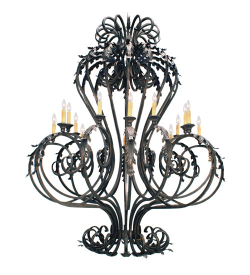 Meyda Tiffany 120427 16 Light Chandelier, Gilded Tobacco