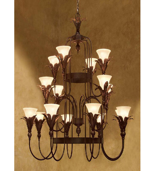 Meyda Tiffany 120994 16 Light Chandelier, Copper Rust