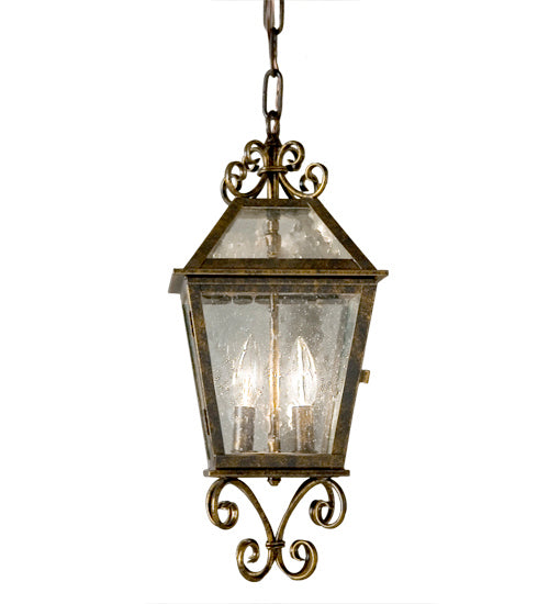 Meyda Tiffany 121224 Two Light Pendant, Gilded Tobacco