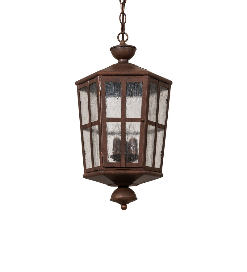 Meyda Tiffany 127122 Two Light Pendant, Antique Rust
