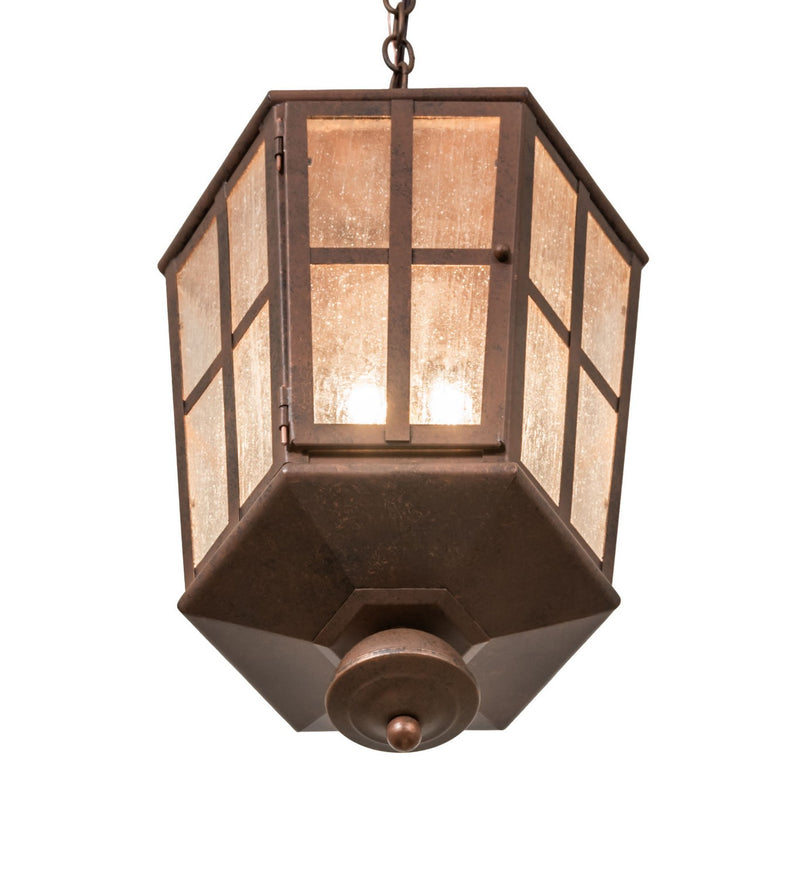 Meyda Tiffany 127122 Two Light Pendant, Antique Rust