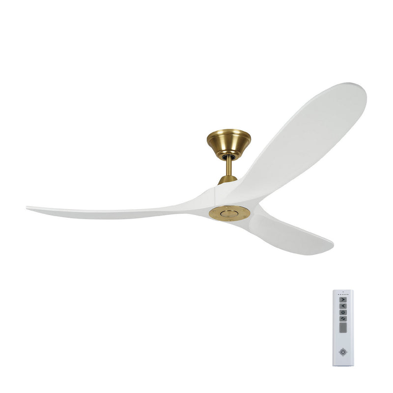 Visual Comfort Fan 3MAVR60RZWBBS 60" Ceiling Fan, Burnished Brass