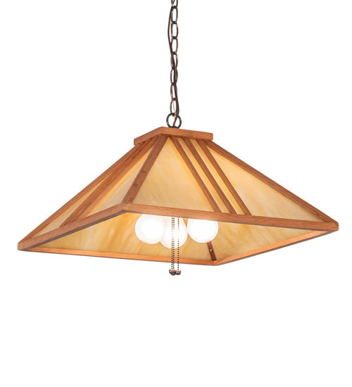 Meyda Tiffany 134178 Three Light Pendant, Mahogany Bronze