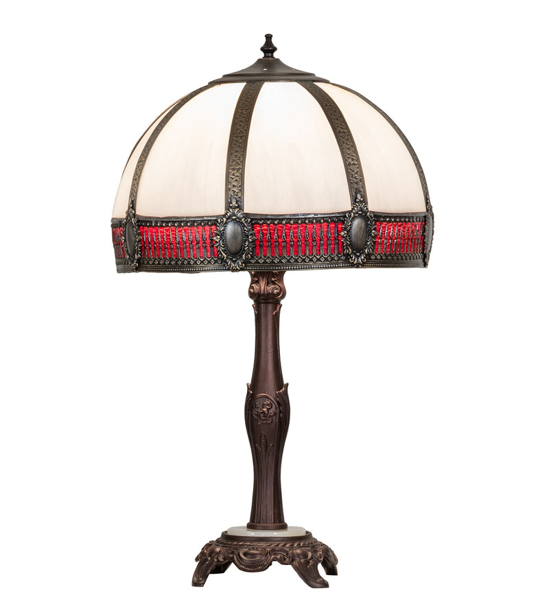 Meyda Tiffany 135298 One Light Table Lamp, Craftsman Brown