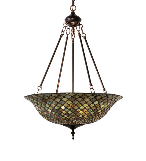 Meyda Tiffany 135825 Three Light Pendant, Mahogany Bronze