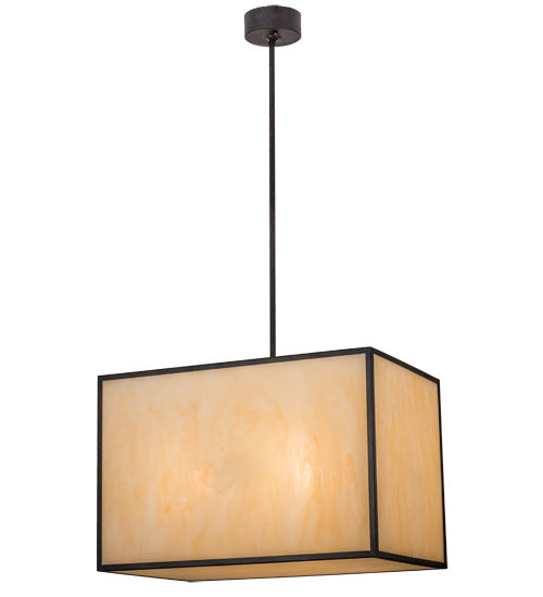 Meyda Tiffany 139165 Four Light Pendant, Chestnut
