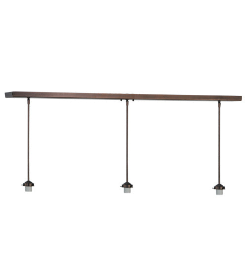 Meyda Tiffany 142803 Three Light Ceiling Hanger, Mahogany Bronze