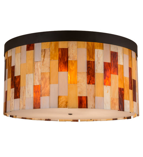Meyda Tiffany 145289 Six Light Flushmount, Oil Rubbed Bronze